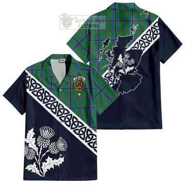 Snodgrass Tartan Hawaiian Shirt Featuring Thistle and Scotland Map Kid - Tartan Vibes Clothing