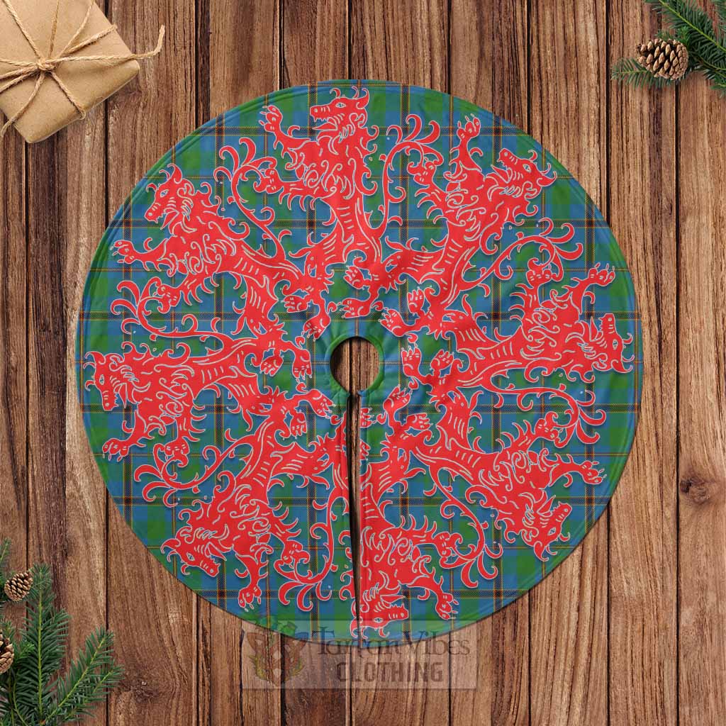 Snodgrass Tartan Christmas Tree Skirt Lion Rampant Style Casual Tree Skirts - Tartan Vibes Clothing