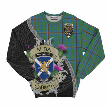 Snodgrass Tartan Family Crest Sweatshirt Lion Rampant Royal Thistle Shield Celtic Inspired Unisex - Tartan Vibes Clothing
