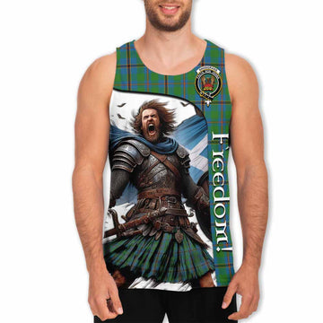 Tartan Vibes Clothing Snodgrass Crest Tartan Men's Tank Top Inspired by the Freedom of Scottish Warrior