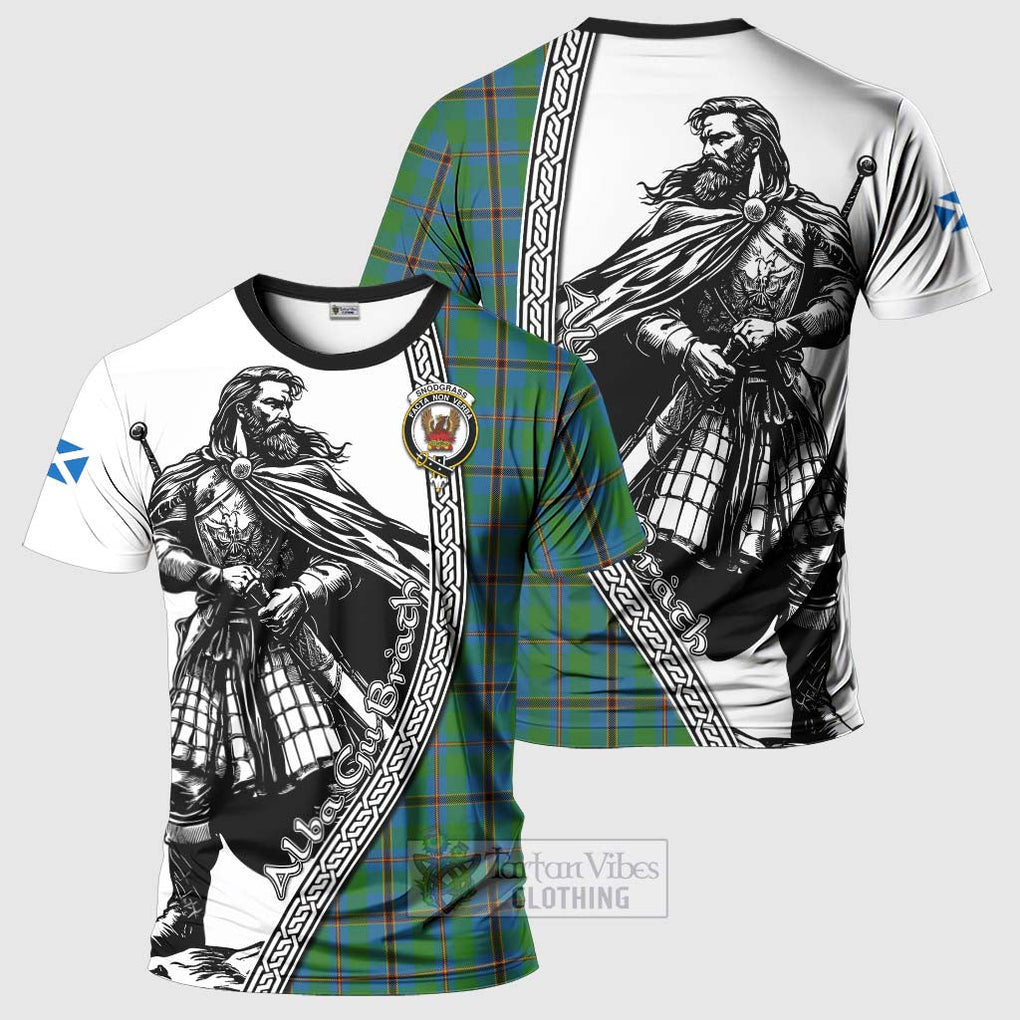 Snodgrass Tartan Clan Crest T-Shirt with Highlander Warrior Celtic Style Kid's Shirt - Tartan Vibes Clothing