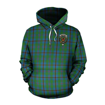 Snodgrass Tartan Cotton Hoodie with Family Crest Celtic Skull Style Pullover Hoodie XS - Tartan Vibes Clothing