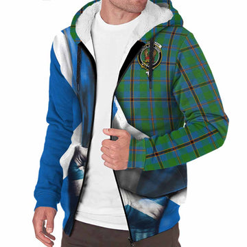 Snodgrass Tartan Sherpa Hoodie with Family Crest Scotland Patriotic Style Unisex S - Tartan Vibes Clothing