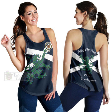 Snodgrass Tartan Lion Rampant Women's Racerback Tanks Proudly Display Your Heritage with Alba Gu Brath and Clan Name 4XL - Tartan Vibes Clothing