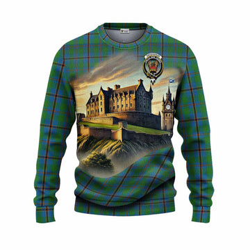 Snodgrass Tartan Family Crest Knitted Sweater with Scottish Ancient Castle Style Unisex - Tartan Vibes Clothing