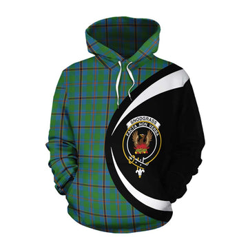 Snodgrass Tartan Cotton Hoodie with Family Crest Circle Style Pullover Hoodie XS - Tartan Vibes Clothing