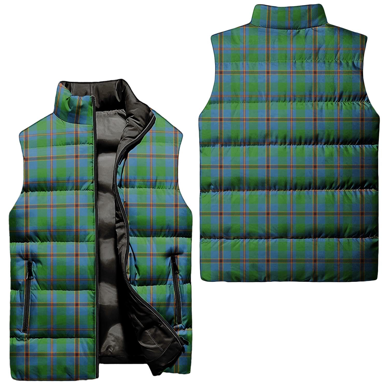 Snodgrass Tartan Sleeveless Puffer Jacket Unisex - Tartan Vibes Clothing
