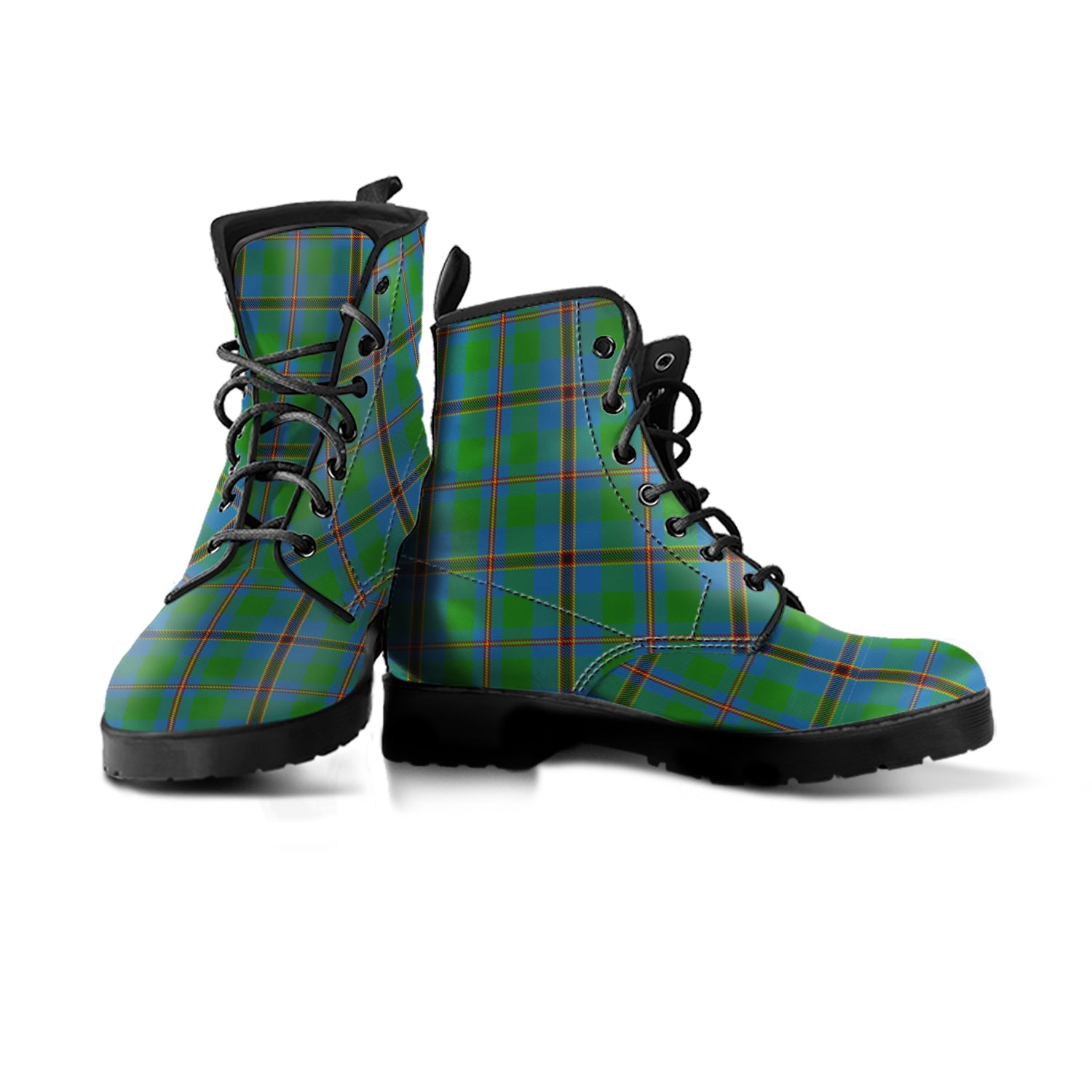 Snodgrass Tartan Leather Boots Men' Boots - Tartan Vibes Clothing
