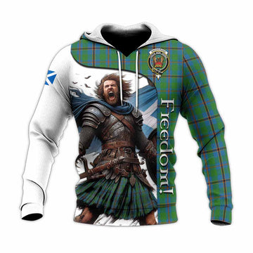 Tartan Vibes Clothing Snodgrass Crest Tartan Knitted Hoodie Inspired by the Freedom of Scottish Warrior