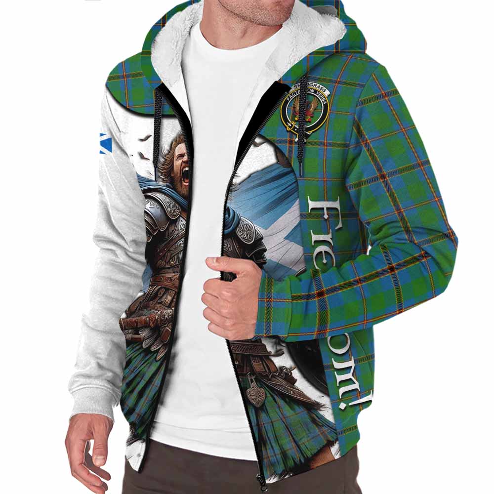 Tartan Vibes Clothing Snodgrass Crest Tartan Sherpa Hoodie Inspired by the Freedom of Scottish Warrior