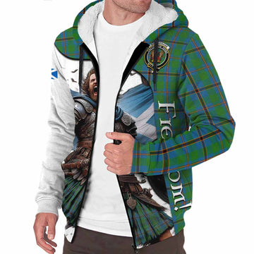 Tartan Vibes Clothing Snodgrass Crest Tartan Sherpa Hoodie Inspired by the Freedom of Scottish Warrior