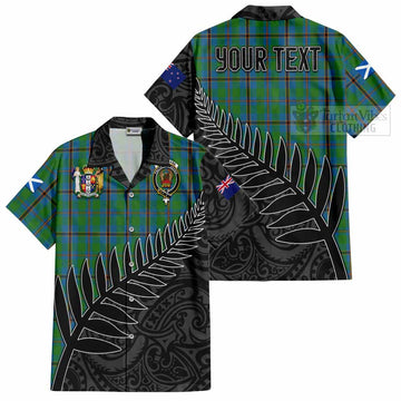 Snodgrass Crest Tartan Hawaiian Shirt with New Zealand Silver Fern Half Style Kid - Tartan Vibes Clothing
