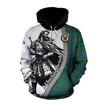 Snodgrass Tartan Clan Crest Cotton Hoodie with Highlander Warrior Celtic Style Pullover Hoodie XS - Tartan Vibes Clothing