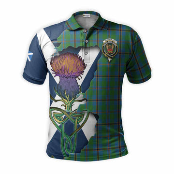 Tartan Vibes Clothing Snodgrass Tartan Family Crest Polo Shirt Scottish Thistle Celtic Inspired