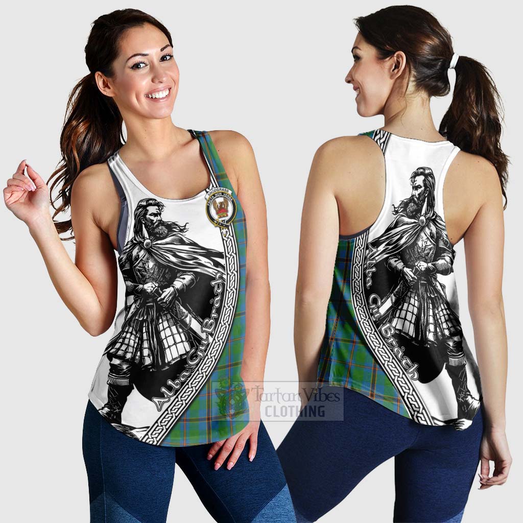 Snodgrass Tartan Clan Crest Women's Racerback Tanks with Highlander Warrior Celtic Style 4XL - Tartan Vibes Clothing