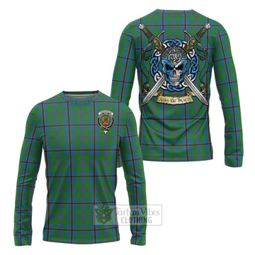 Snodgrass Tartan Long Sleeve T-Shirt with Family Crest Celtic Skull Style Unisex - Tartan Vibes Clothing