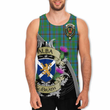 Snodgrass Tartan Family Crest Men's Tank Top Lion Rampant Royal Thistle Shield Celtic Inspired Men - Tartan Vibes Clothing
