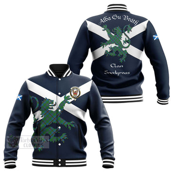 Snodgrass Tartan Lion Rampant Baseball Jacket Proudly Display Your Heritage with Alba Gu Brath and Clan Name Unisex - Tartan Vibes Clothing
