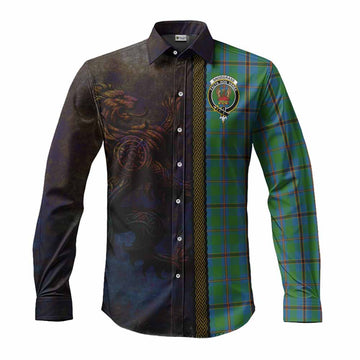 Snodgrass Tartan Family Crest Long Sleeve Button Shirt Alba Gu Brath Be Brave Lion Ancient Style Men's Shirt S - Tartan Vibes Clothing