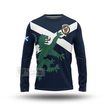 Snodgrass Tartan Lion Rampant Long Sleeve T-Shirt Proudly Display Your Heritage with Alba Gu Brath and Clan Name Unisex - Tartan Vibes Clothing