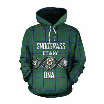 Snodgrass Tartan Cotton Hoodie with Family Crest DNA In Me Style Pullover Hoodie XS - Tartan Vibes Clothing
