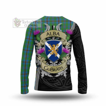 Snodgrass Tartan Family Crest Long Sleeve T-Shirt Lion Rampant Royal Thistle Shield Celtic Inspired - Tartan Vibes Clothing