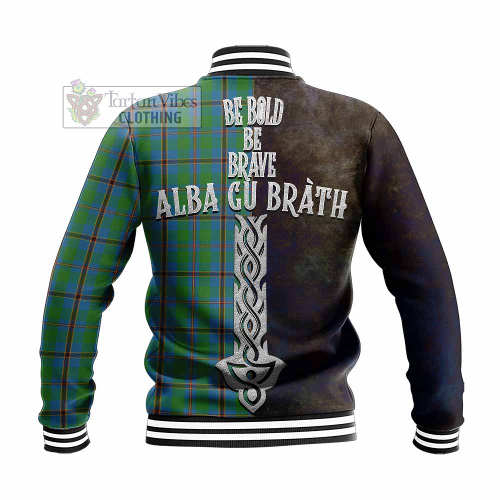 Snodgrass Tartan Family Crest Baseball Jacket Alba Gu Brath Be Brave Lion Ancient Style - Tartan Vibes Clothing