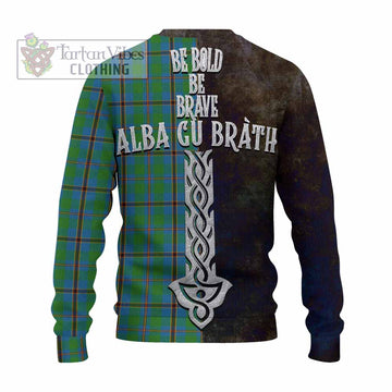 Snodgrass Tartan Family Crest Knitted Sweater Alba Gu Brath Be Brave Lion Ancient Style - Tartan Vibes Clothing