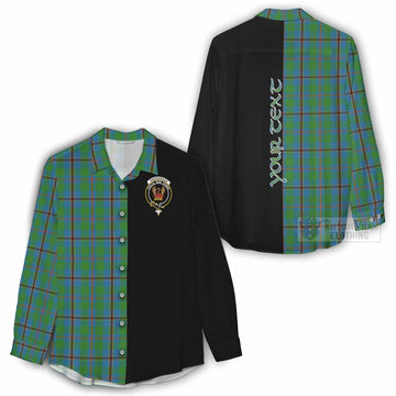 Snodgrass Tartan Women's Casual Shirt with Family Crest and Half Of Me Style - Tartan Vibes Clothing