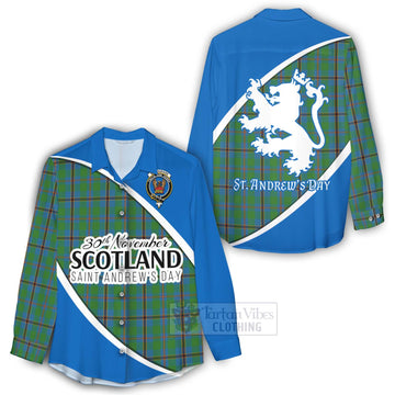 Snodgrass Family Crest Tartan Women's Casual Shirt Celebrate Saint Andrew's Day in Style - Tartan Vibes Clothing