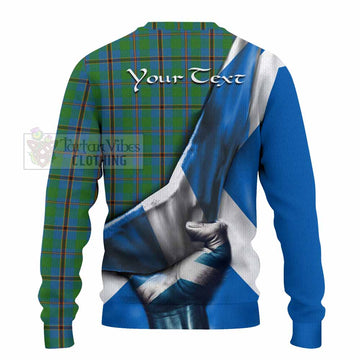 Snodgrass Tartan Knitted Sweater with Family Crest Scotland Patriotic Style - Tartan Vibes Clothing