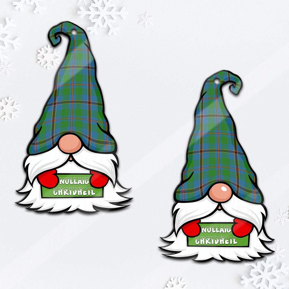 Snodgrass Gnome Christmas Ornament with His Tartan Christmas Hat - Tartan Vibes Clothing