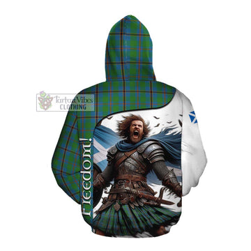 Tartan Vibes Clothing Snodgrass Crest Tartan Cotton Hoodie Inspired by the Freedom of Scottish Warrior