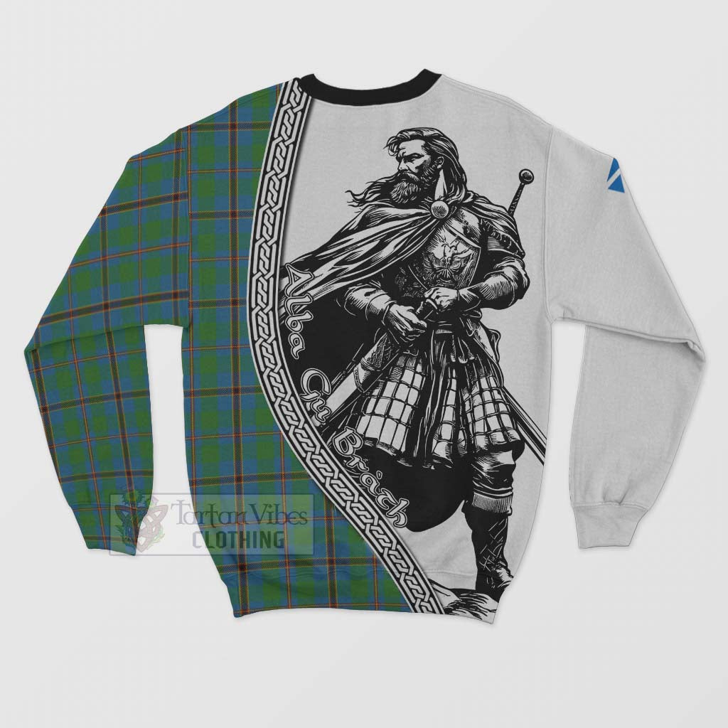 Snodgrass Tartan Clan Crest Sweatshirt with Highlander Warrior Celtic Style - Tartan Vibes Clothing