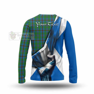 Snodgrass Tartan Long Sleeve T-Shirt with Family Crest Scotland Patriotic Style - Tartan Vibes Clothing