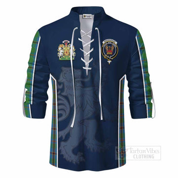 Snodgrass Tartan Ghillie Kilt Shirt with Family Crest and Lion Rampant Vibes Sport Style - Tartan Vibes Clothing