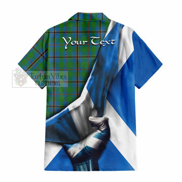 Snodgrass Tartan Hawaiian Shirt with Family Crest Scotland Patriotic Style - Tartan Vibes Clothing