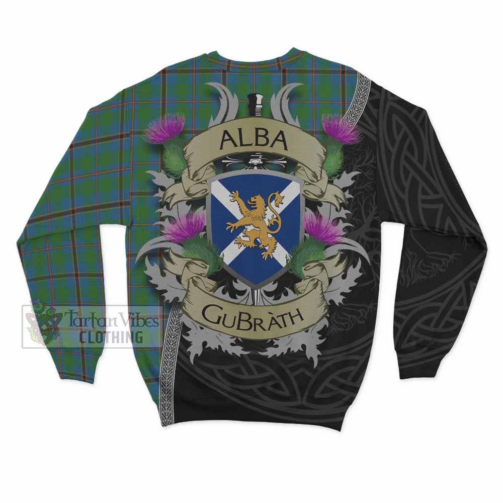 Snodgrass Tartan Family Crest Sweatshirt Lion Rampant Royal Thistle Shield Celtic Inspired - Tartan Vibes Clothing