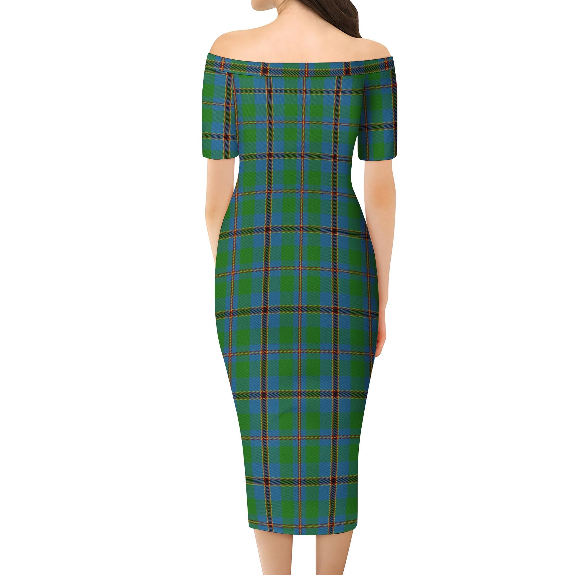 Snodgrass Tartan Off Shoulder Lady Dress - Tartan Vibes Clothing
