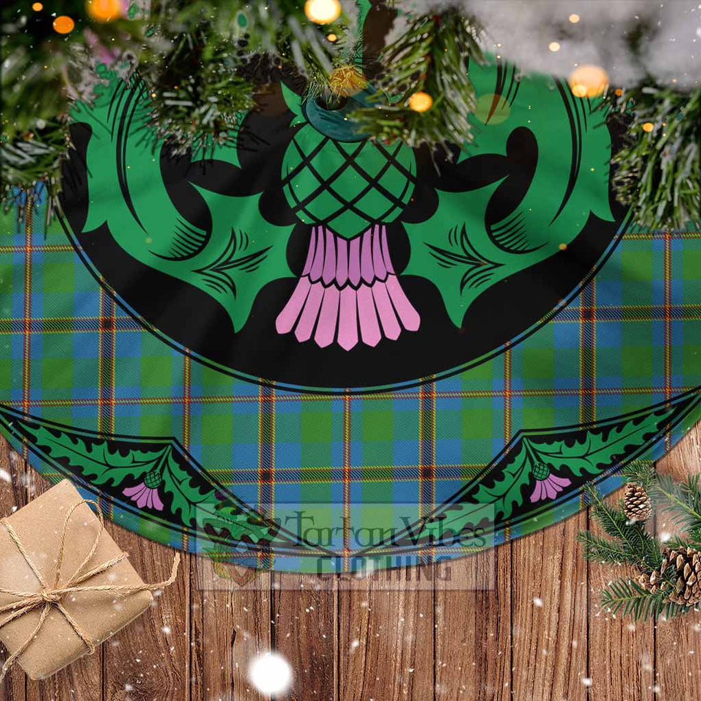 Snodgrass Tartan Christmas Tree Skirt Scottish Thistle Style - Tartan Vibes Clothing