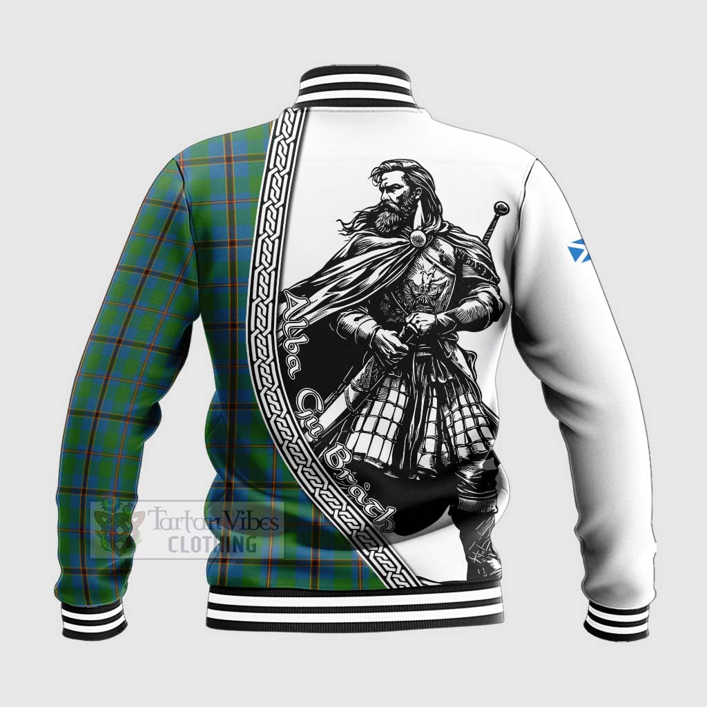 Snodgrass Tartan Clan Crest Baseball Jacket with Highlander Warrior Celtic Style - Tartan Vibes Clothing