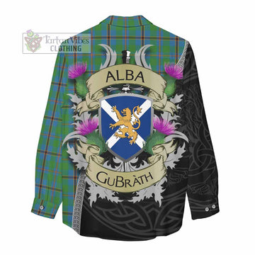 Snodgrass Tartan Family Crest Women's Casual Shirt Lion Rampant Royal Thistle Shield Celtic Inspired - Tartan Vibes Clothing