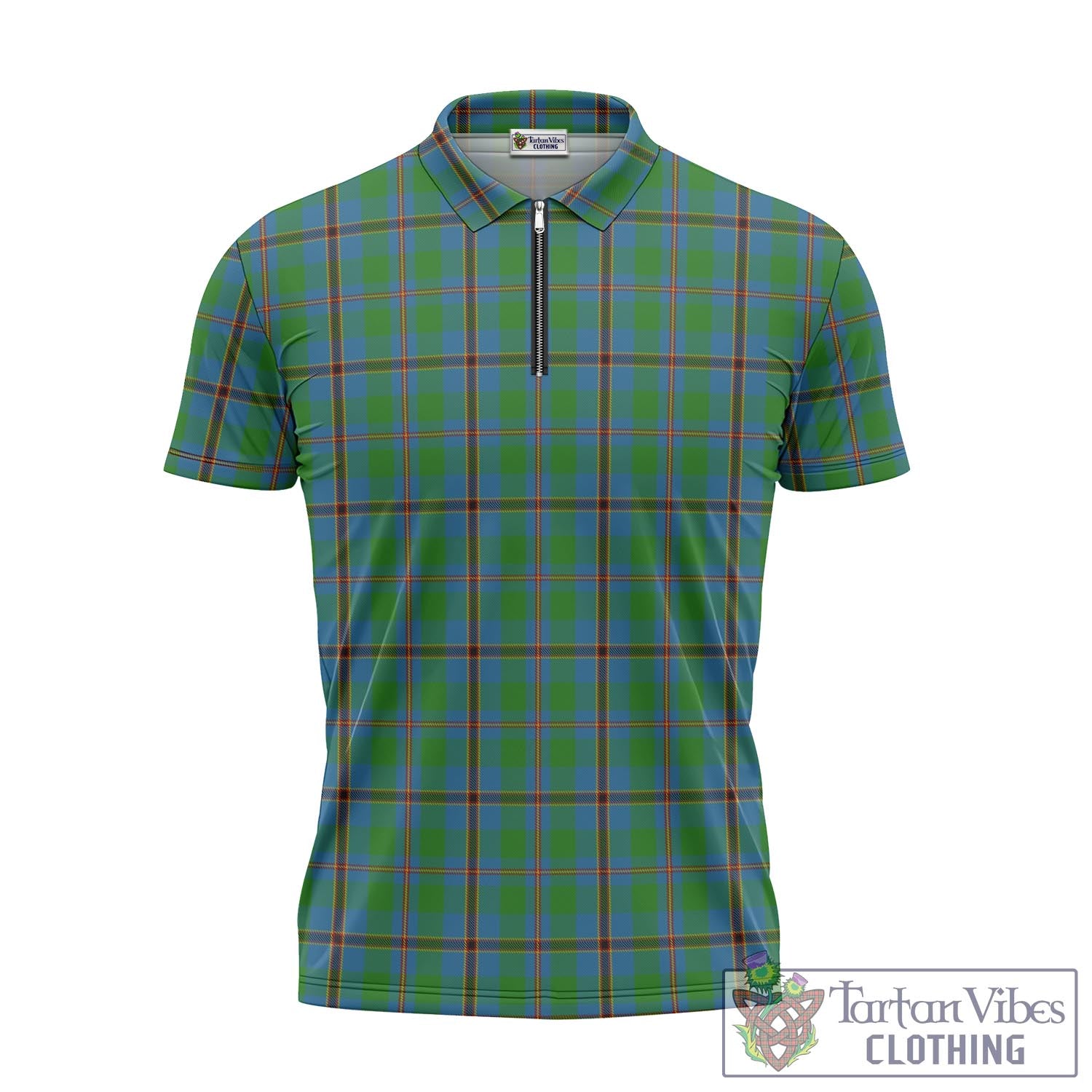 Snodgrass Tartan Zipper Polo Shirt - Tartan Vibes Clothing