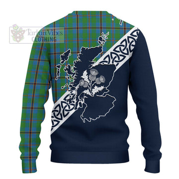 Snodgrass Tartan Ugly Sweater Featuring Thistle and Scotland Map - Tartan Vibes Clothing