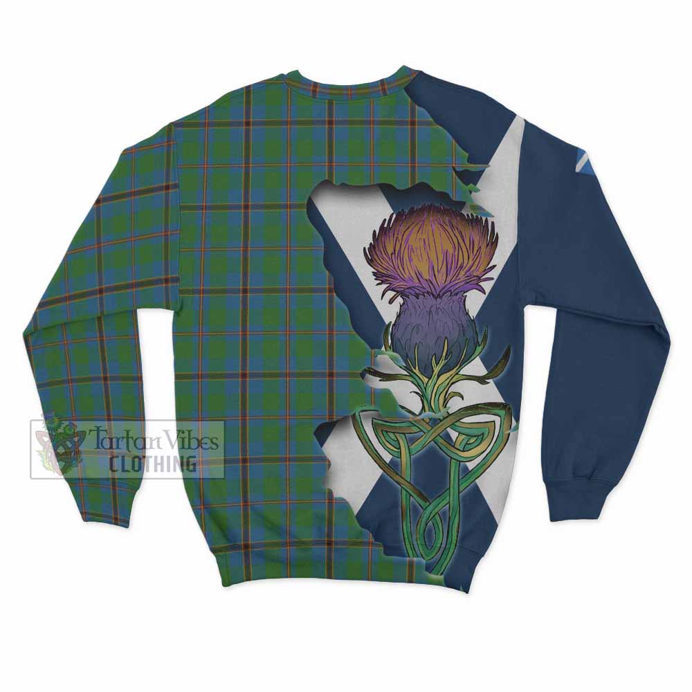 Tartan Vibes Clothing Snodgrass Tartan Family Crest Sweatshirt Scottish Thistle Celtic Inspired
