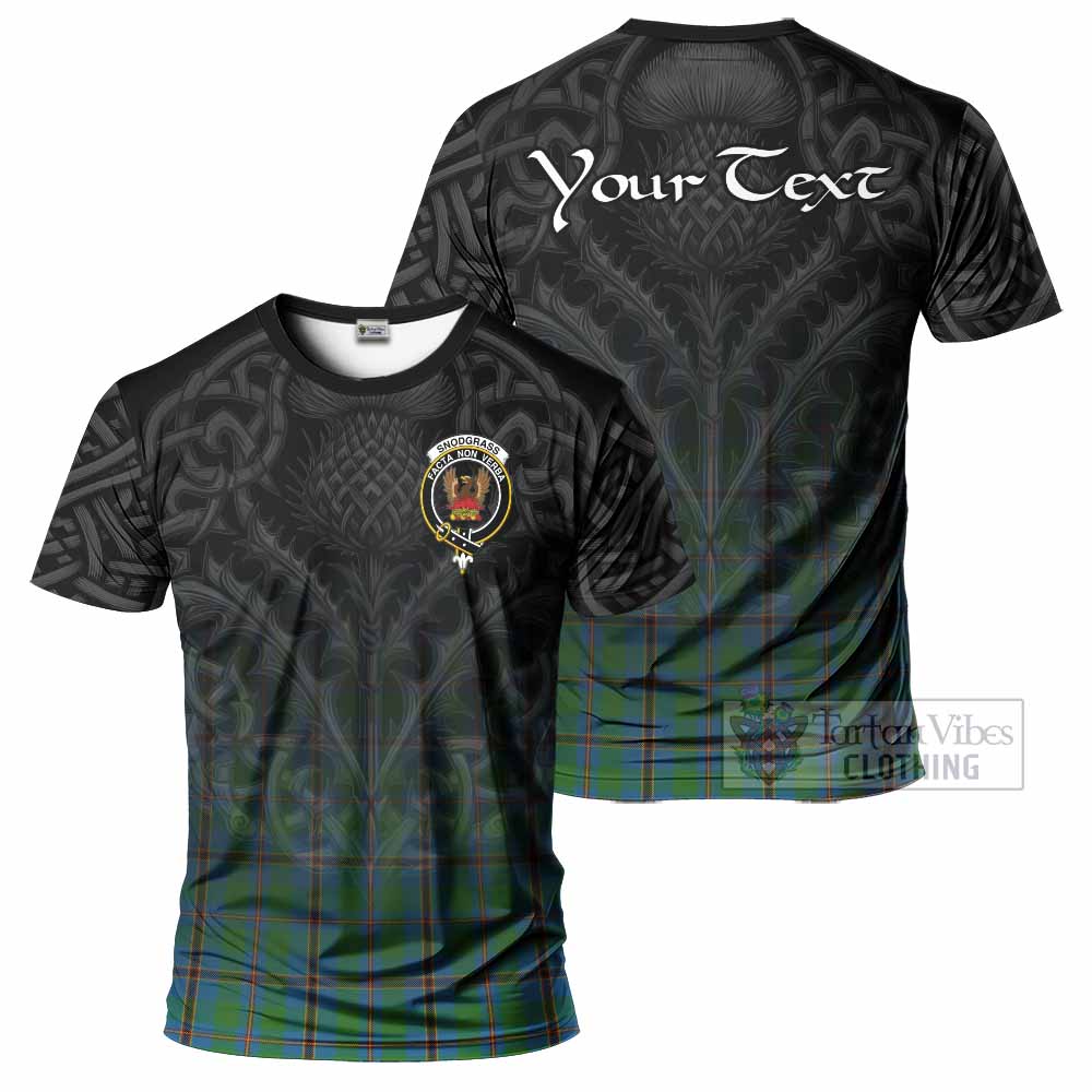 Snodgrass Tartan T-Shirt with Family Crest Celtic Thistle Vibes - Tartan Vibes Clothing