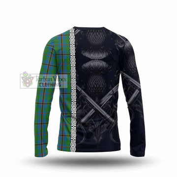 Snodgrass Tartan Long Sleeve T-Shirt with Family Crest Cross Sword Thistle Celtic Vibes - Tartan Vibes Clothing