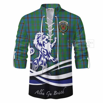Snodgrass Tartan Ghillie Kilt Shirt with Alba Gu Brath Regal Lion Emblem - Tartan Vibes Clothing
