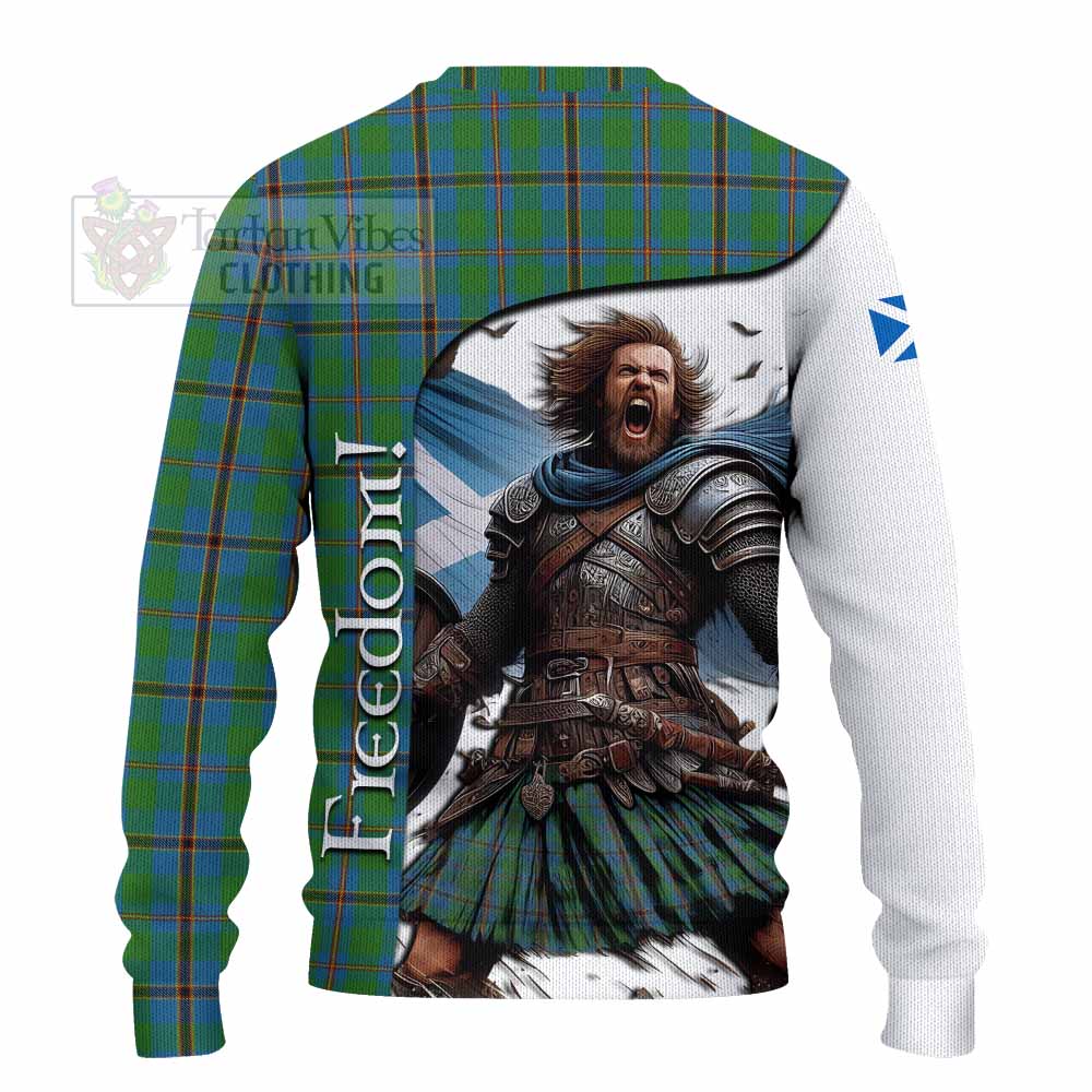 Tartan Vibes Clothing Snodgrass Crest Tartan Knitted Sweater Inspired by the Freedom of Scottish Warrior