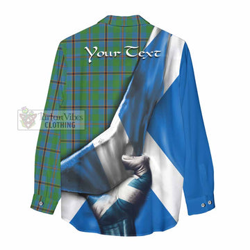 Snodgrass Tartan Women's Casual Shirt with Family Crest Scotland Patriotic Style - Tartan Vibes Clothing